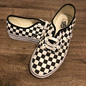 CHECKERED VANS. Like New